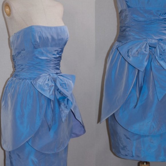 Carol Mignon Blue Gown - Picture 9 of 9